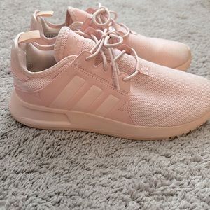 Light pink adidas shoes size 8.